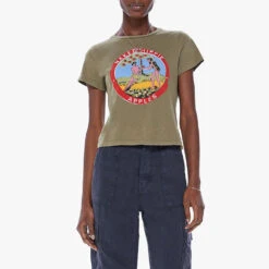 Mother - Tee Shirt Cropped Itty Bitty Goodie - Vert -Mode Vêtements Magasin tee3 ffe3c150 a72b 42e4 abca 5d7c521f90fb