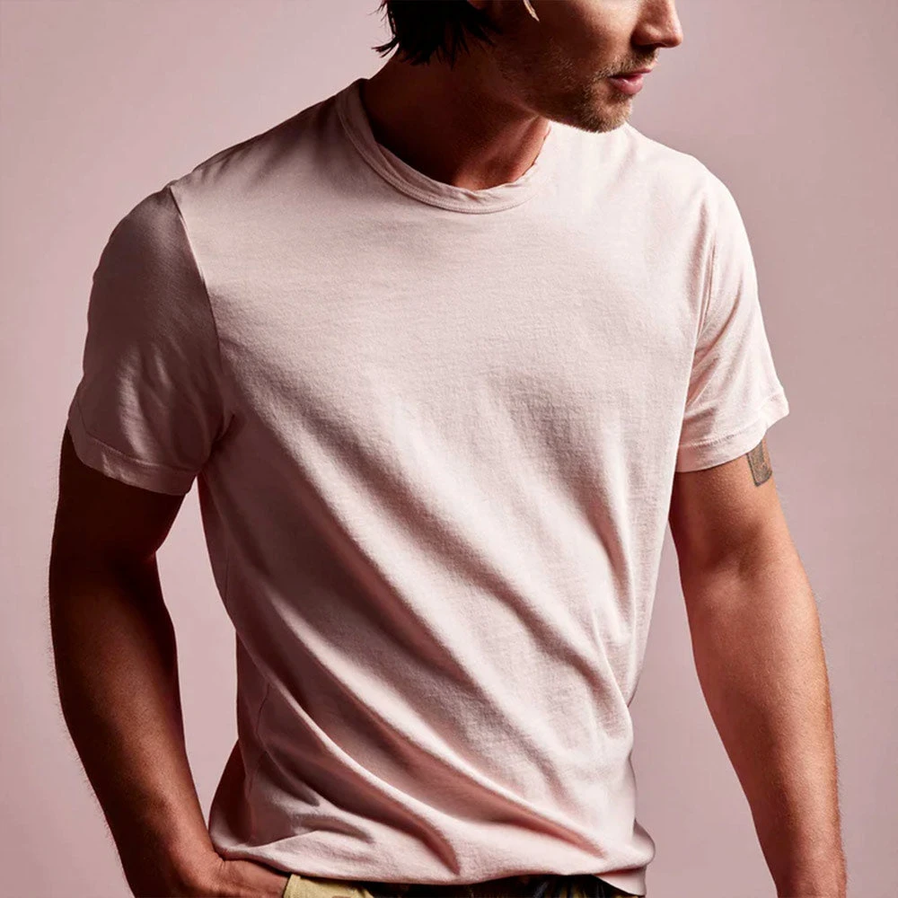 James Perse - T-shirt Short Sleeve Crew Neck - Rose 5 James Perse - T-shirt Short Sleeve Crew Neck - Rose – Image 3