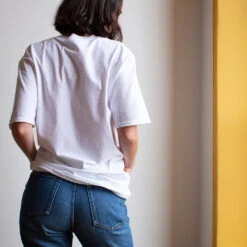 Merci- T-shirt Unisexe - Beaumarchais Blanc 7 Merci- T-shirt Unisexe - Beaumarchais Blanc -Mode Vêtements Magasin tshirt blanc 111