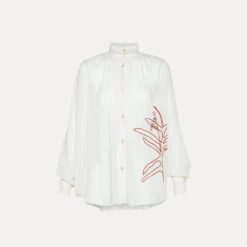 Forte_Forte - Chemise Tuxedo - Blanc