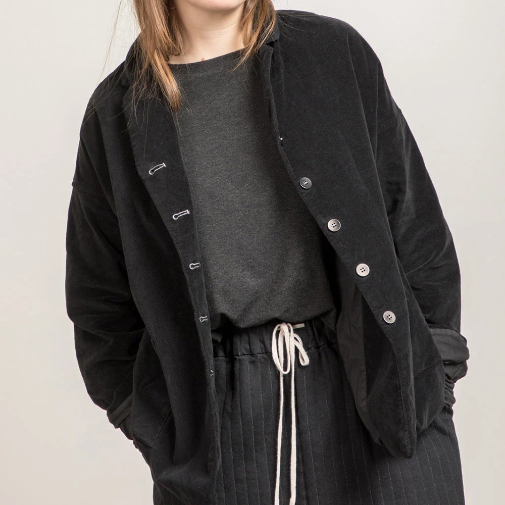 Album Di Famiglia - Blazer En Velours- Gris 5 Album Di Famiglia - Blazer En Velours- Gris – Image 3