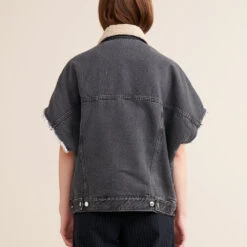 Bellerose - Veste Ponca - Noir -Mode Vêtements Magasin vest