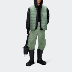 Rains - Veste Sans Manches Liner - Vert Clair -Mode Vêtements Magasin vest6