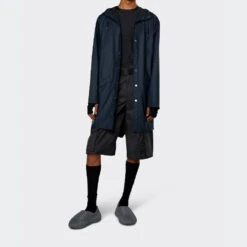 Rains - Veste Longue - Marine -Mode Vêtements Magasin veste15