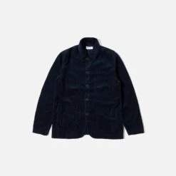 Universal Works - Veste Bakers Côtelée - Marine