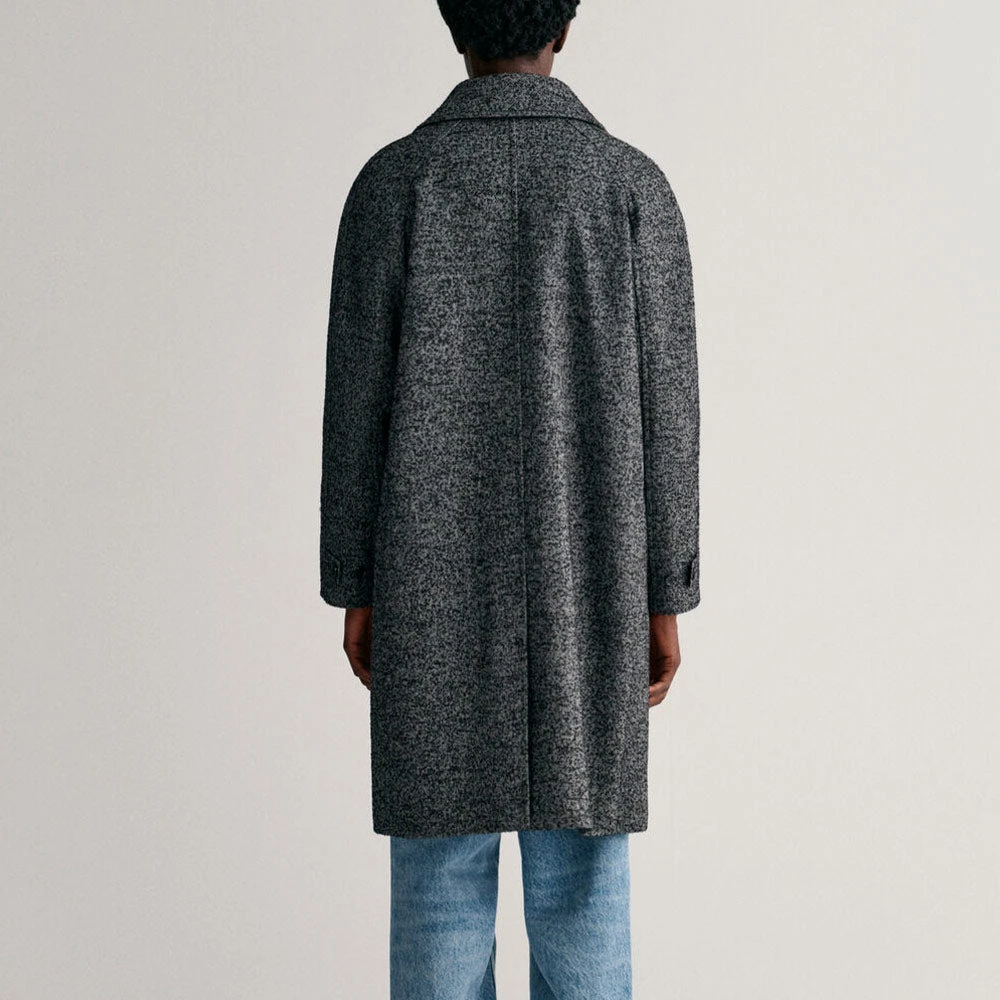 GANT - Manteau En Laine - Gris Foncé 9 GANT - Manteau En Laine - Gris Foncé – Image 7