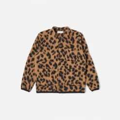 Universal Works - Cardigan à Poches - Léopard