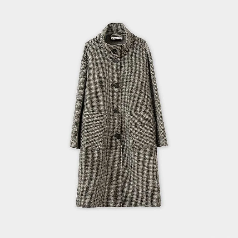 Rosso 35 - Manteau En Laine Bouillie - Gris 4 Rosso 35 - Manteau En Laine Bouillie - Gris – Image 2