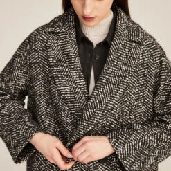 Rosso 35 - Manteau En Laine - Noir 9 Rosso 35 - Manteau En Laine - Noir -Mode Vêtements Magasin veste2 f4b1e602 d4c8 4072 8744 b1dba187d874