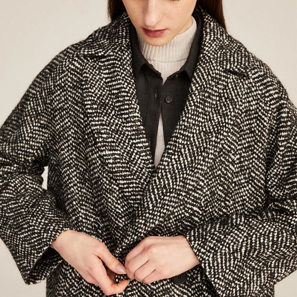 Rosso 35 - Manteau En Laine - Noir 6 Rosso 35 - Manteau En Laine - Noir – Image 4