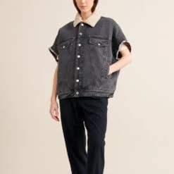 Bellerose - Veste Ponca - Noir -Mode Vêtements Magasin veste3 838bb3dd a63a 4f39 9bfc eabc23721e52