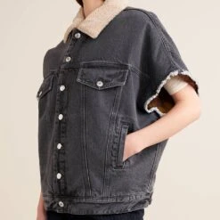 Bellerose - Veste Ponca - Noir -Mode Vêtements Magasin veste5 42ecbddd d956 4035 ba28 b1555e08a4cf