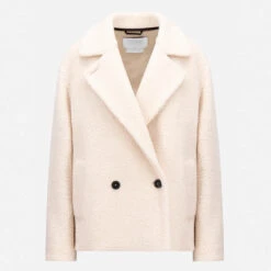 Harris Wharf London - Veste Courte En Laine - Ecru