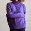 Merci - Pull Col Cheminée En Cachemire - Violet 1 Merci - Pull Col Cheminée En Cachemire - Violet -Mode Vêtements Magasin violet face 308057cc f4c7 4e4c ba44 21d4e5f331a7