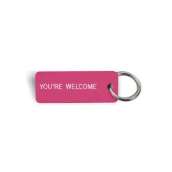 Merci X Various Keytags - Porte-clé "You're Welcome" - Rose